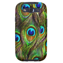 Peacock Feathers Invasion Samsung Galaxy SIII Cases