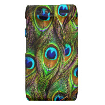 Peacock Feathers Invasion Droid RAZR Cover