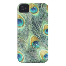 PEACOCK FEATHERS iPhone 4 Case-Mate Case