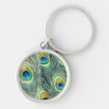 PEACOCK FEATHERS KEYCHAIN