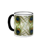 Peacock Feathers Mug