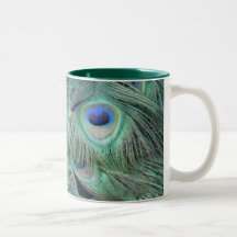 Peacock Feathers Mug