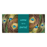 Peacock Feathers Party Invitation