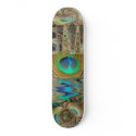 Peacock Feathers Skate Board skateboards