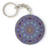 Peacock Fractal Keychain