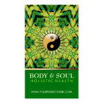 Peacock Geometry YinYang NewAge Business Cards