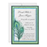 Peacock inspired Wedding Invitation