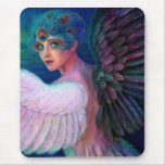Peacock Lady's Wings of Duality Mouse Pad