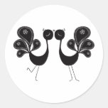 Peacock Love Classic Sticker