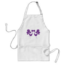 Peacock Love Lavender Aprons
