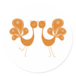 Peacock Love Marigold Sticker