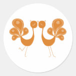 Peacock Love Marigold Sticker