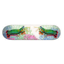 Peacock Mantis Shrimp Reef Animal Skateboard