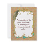 Peacock n Paisley Ornate Art Print Cards invitations
