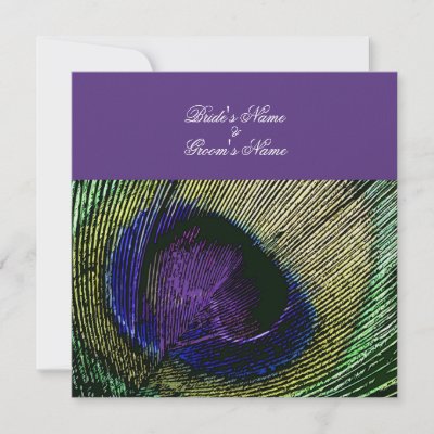 turquoise and purple wedding with peacocks
