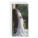 Peacock Paisley Wedding Thank You Photo Cards photo cards
