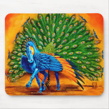 Peacock Pegasus Mousemats