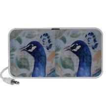 Peacock Portrait Doodle Speaker