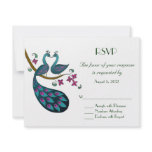 Peacock  RSVP invitations
