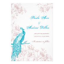 Peacock Save the Date Announcement