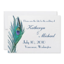 Peacock Save the Date Announcement