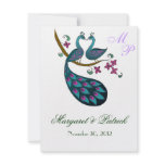 Peacock Save the Date invitations