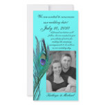 Peacock Save the Date Photocard