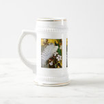 Peacock Stein:  White and Blue Peacock mugs