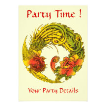 Peacock Style Invitation