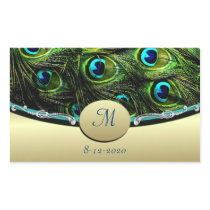 Peacock  Theme Wedding Envelope Seals