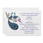 Peacock Wedding Announcement invitations