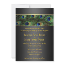 Peacock Wedding Invitation