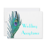 Peacock Wedding Response #2 Custom Invites