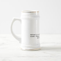 Peacock with Gold Frame Mug Stein