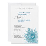 Peacock's Feather Wedding Invitation