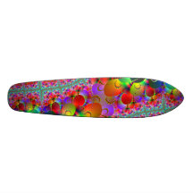 Peacocks Tails Old School Skateboard