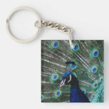 Peafowl Bird Keychain