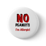 Peanut Allergy Pin