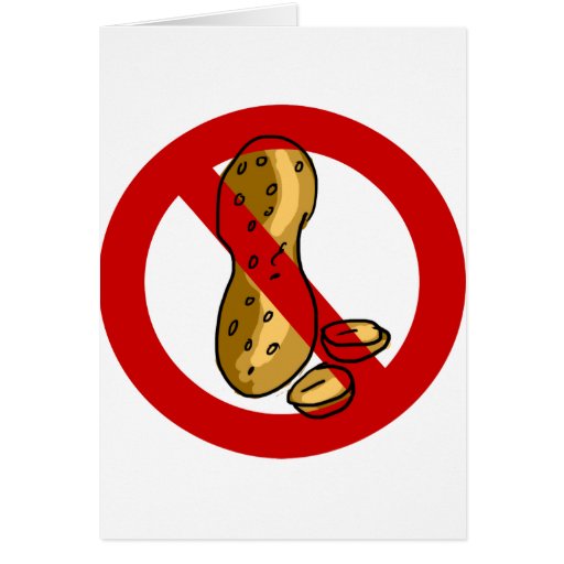 Peanut allergy cards