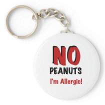 Peanut Allergy Keychain
