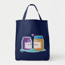 Peanut Butter and Jelly Canvas Bag