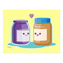 Peanut Butter and Jelly Post Cards