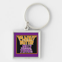 Peanut butter jelly time key chain