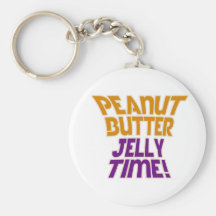 Peanut butter jelly time keychain