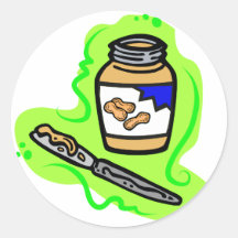 Peanut Butter Round Sticker