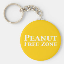 Peanut Free Zone Gifts Key Chains