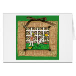 Pear bunny greeting card