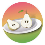 Pear Cut stickers