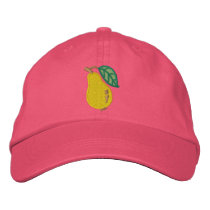 Pear Embroidered Baseball Cap