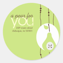 Pear For You Address Label Sticker